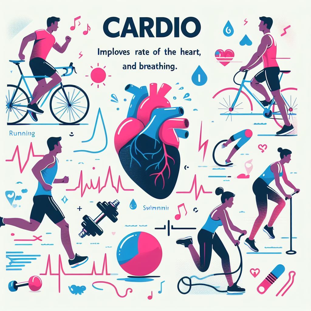 คาร์ดิโอ (Cardio) การวิ่ง เดินเร็ว ปั่นจักรยาน ว่ายน้ำ เต้น หรือกระโดดเชือก